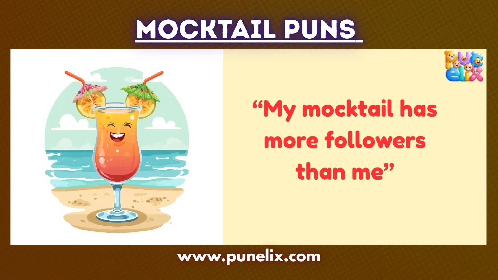 Mocktail Puns